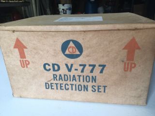 VINTAGE CIVIL DEFENSE CD V - 777 SHELTER RADIATION DETECTION KIT 7