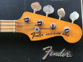 1977 Fender Precision Bass Vintage P Bass All incl.  Hard Shell Case 8