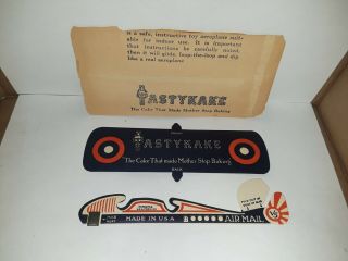 1930s Tastykake Premium Toy Plane Mailer Htf