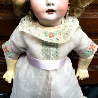 RARE Bahr & Proschild 224 Cabinet Doll - MARY ANN HALL COL.  Antique Bisque German 11