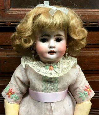 RARE Bahr & Proschild 224 Cabinet Doll - MARY ANN HALL COL.  Antique Bisque German 9