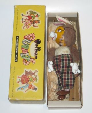 Vintage Pelham Puppet Sl Rabbit Tagged 1963 Animal Range With Box