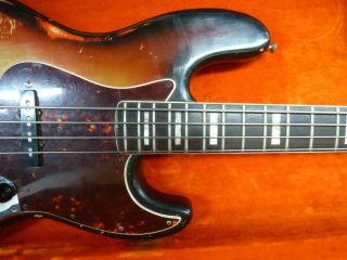Vintage 1970 ' s Fender Jazz Bass w\OHSC 4