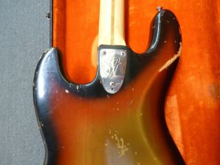 Vintage 1970 ' s Fender Jazz Bass w\OHSC 7