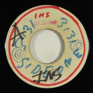 Bobby Aitken & Val Bennett/roy Man " One Way Street " Ultra Rare Reggae 45 Blank