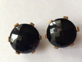 Stephen Dweck Faceted Onyx Gorgeous Earrings Signed Marked 925