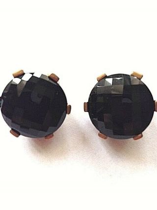 STEPHEN DWECK FACETED ONYX GORGEOUS EARRINGS Signed Marked 925 3