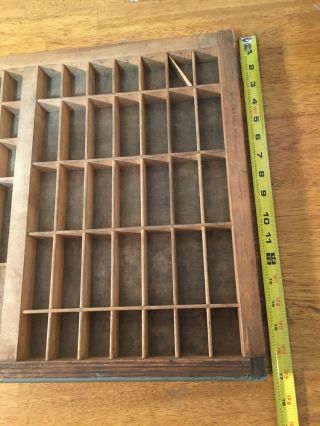 Vintage Wooden Printers Drawer Tray Wall Display Rack Letterpress Hamilton D 2