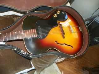 Vintage 62 - 63 Gibson ES - 120t Thinline Sunburst Semi Hollow Electric Guitar 10