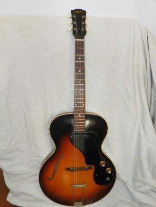 Vintage 62 - 63 Gibson Es - 120t Thinline Sunburst Semi Hollow Electric Guitar