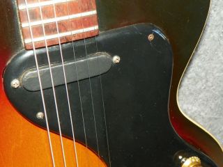 Vintage 62 - 63 Gibson ES - 120t Thinline Sunburst Semi Hollow Electric Guitar 5
