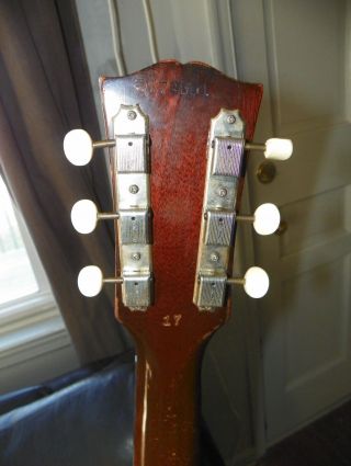 Vintage 62 - 63 Gibson ES - 120t Thinline Sunburst Semi Hollow Electric Guitar 7