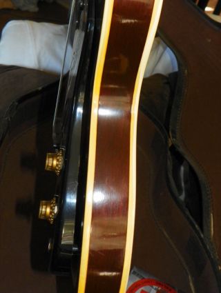 Vintage 62 - 63 Gibson ES - 120t Thinline Sunburst Semi Hollow Electric Guitar 9