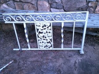VINTAGE WROUGHT IRON PORCH COLUMNS AND RAILINGS 6