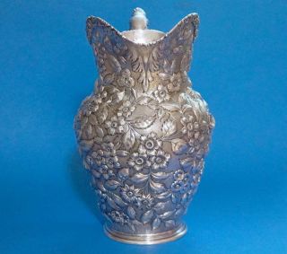 Important Baltimore Silversmiths (1903 - 1905) Sterling Silver Repousse Pitcher 5