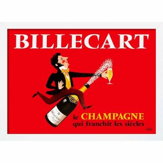 Billecart Champagne Retro Print - Vintage Advertising Poster