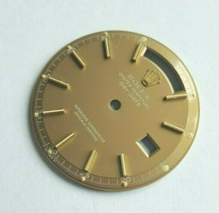 Vintage 60s Rolex Day - Date Ref.  1803 Yellow Gold Stella Mocha Color Dial Part 3