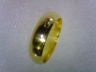 Heavy Antique Vintage Estate Wedding Band Ring 21k Solid Gold 6 Grams Size 6