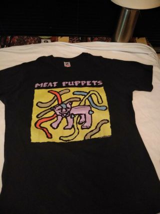 Meat Puppets Vintage 1991 T Shirt X Large Tee Froot Of Loom Tour Band Rock Punk
