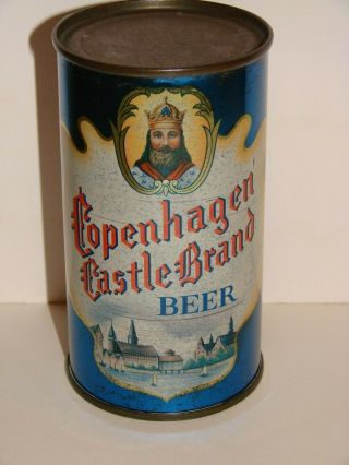 Stunning Rare Copenhagen Castle Flat Top Beer Can Edelbrew Brewing Brooklyn Ny