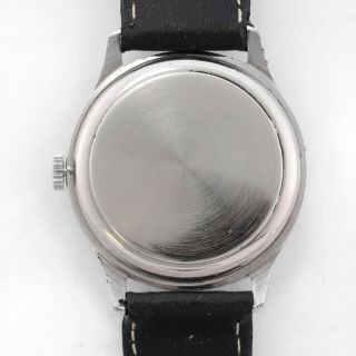 Vintage 70s Girard Perregaux Stainless Steel Blue Dial 33mm Watch Cal.  113 2