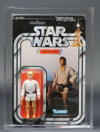 Star Wars Vintage Canadian Luke Skywalker 20 Back - B Afa 80 (75/80/85) Moc