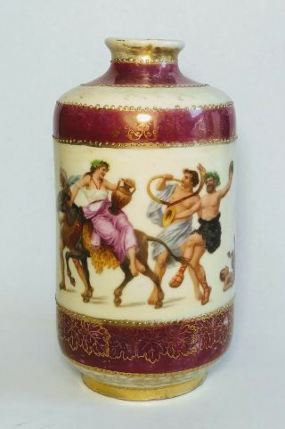 Highly Collectable Antique Dresden Vase " Thebes " - Royal Vienna,  Hand Painted