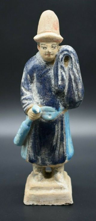 Chinese Ming Dynasty Terracotta Musician C.  16th Century Ad