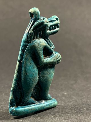 ANCIENT EGYPTIAN STATUETTE OF TAWERET GODDESS OF CHILDBIRTH CIRCA 1370 - 770BCE 3