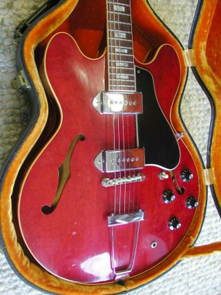 Vintage 1967 Gibson Es - 330tdc,  Dual P90 Pickups,  Cherry Red Hollowbody,  Origcase