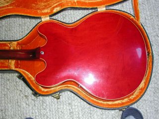 Vintage 1967 Gibson ES - 330TDC,  Dual P90 Pickups,  Cherry Red Hollowbody,  OrigCase 8