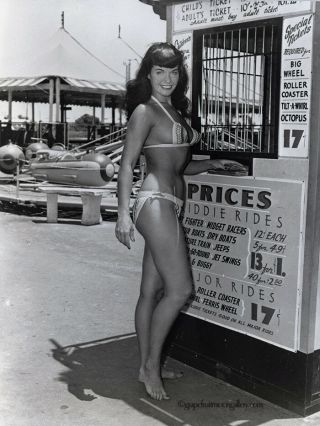 Bunny Yeager Vintage Bettie Page Camera Negative @ Funland Amusement Park Iconic