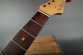 Vintage 1963 Fender Stratocaster Neck Rosewood Fretboard Clay Dots w/ Kluson 2