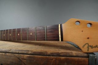 Vintage 1963 Fender Stratocaster Neck Rosewood Fretboard Clay Dots w/ Kluson 5