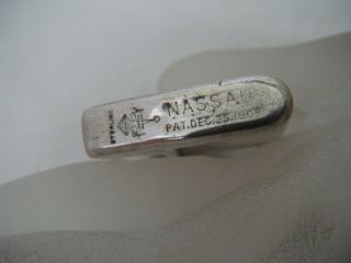 RARE Vintage Antique 1905 Nassau Petrol Lighter Sterling Silver Parts 9