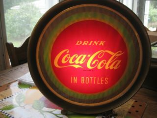 Antique Coca Cola Advertising Lighted Sign