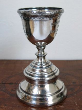 Rare 1908 Vanderbilt Cup Race Locomobile Silver Cup Trophy Forbes Co Robertson 7