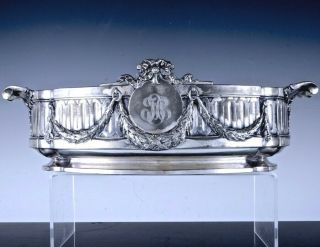 Top Quality Large 19thc Christofle French Silver Plate Ferner Planter Vase