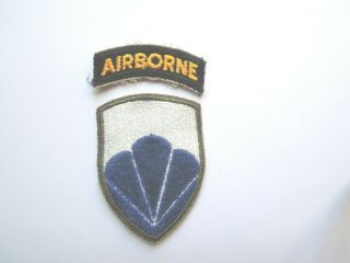 Ww 2 Cut - Edge Us Army 6th Airborne Division Shoulder Patch Ghost