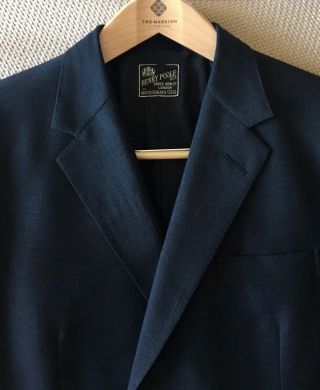 Vtg Henry Poole Savile Row London Blazer Sport Coat “mint” Bespoke 42r - 44r Rare.