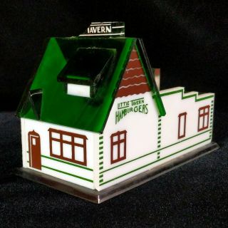 Vintage 1940s 1950s Little Tavern Shops Inc Hamburgers Restaurant Plexi Model