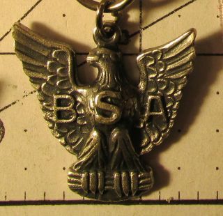 VINTAGE BSA Boy Scout Stange 5c Eagle Medal Palm Tie Bar Mom’s Pin Patch & Case 4