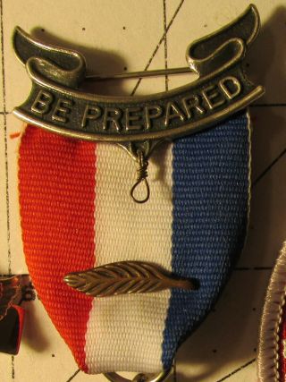 VINTAGE BSA Boy Scout Stange 5c Eagle Medal Palm Tie Bar Mom’s Pin Patch & Case 5