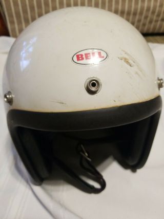 Vintage 1968 Bell 500 - TX Bell - Toptex 500 - TX White Size 7 1/4 2