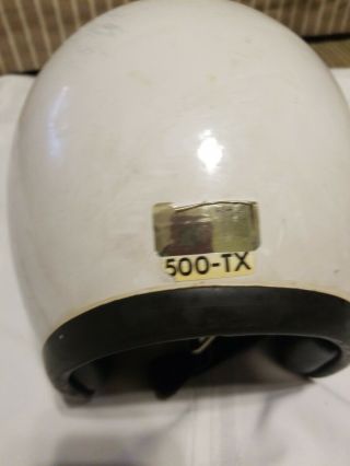 Vintage 1968 Bell 500 - TX Bell - Toptex 500 - TX White Size 7 1/4 5