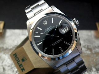 1965 Rolex Oyster Perpetual Date With Rolex ‘rivet’ Bracelet Gents Vintage Watch