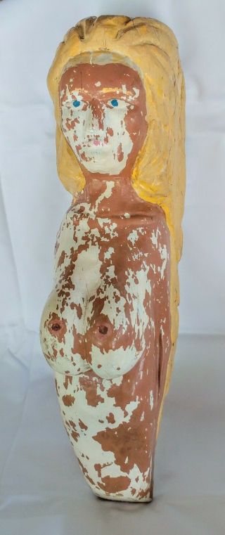 Antique Figurehead Wood Carving - 15 