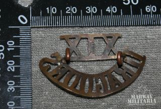 WW2 19th Alberta Dragoons Shoulder Title Badge (inv 17945) 2