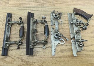 STANLEY No 55 UNIVERSAL COMBINATION PLANE w/CUTTERS & BOX - ANTIQUE HAND TOOL 4