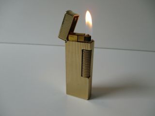 Rare vintage solid 9ct gold Dunhill Rollagas Lighter 11